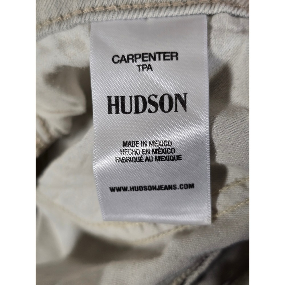NEW Hudson Men's Carpenter Shorts Tan Painter Distressed Size 30 splatter paint‎ - Picture 12 of 14